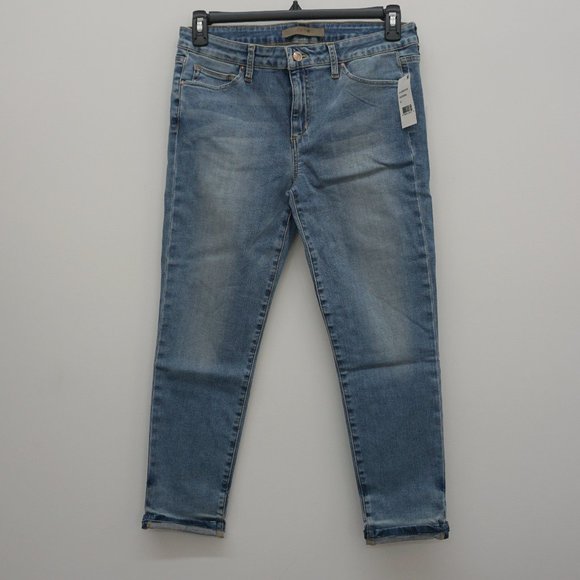 Joe's Jeans Denim - Joes Jeans Womens 31 The Markie Mid Rise Cropped Skinny Jeans Herrera Blue